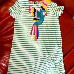 Mini boden parrot dress